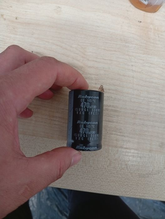 Конденсатор rybycon 470mF 500v