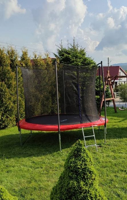 Батут дитячий Садовий з драбиною 244см