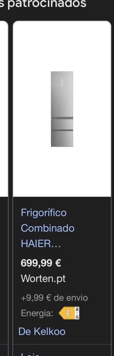 Frigorífico Haier No Frost  (Poucos meses de uso)