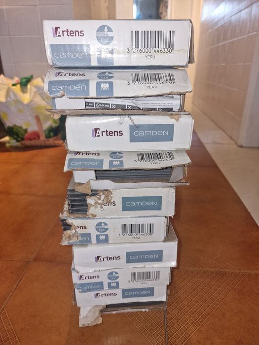 Chão flutuante Vinilico cinza