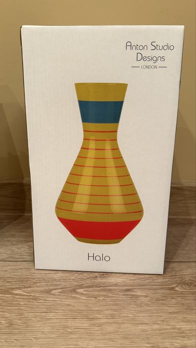 Piękny wazon okazja unikat szkło seria Halo