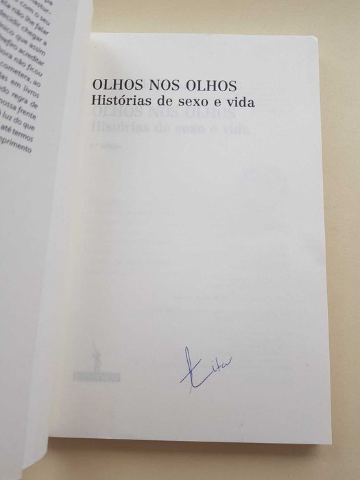 Livro: 'Olhos nos Olhos - Histórias de Sexo e Vida'  Júlio Machado Vaz
