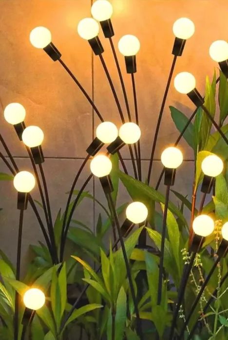 Садові світильники-світлячки, на сонячній батареї