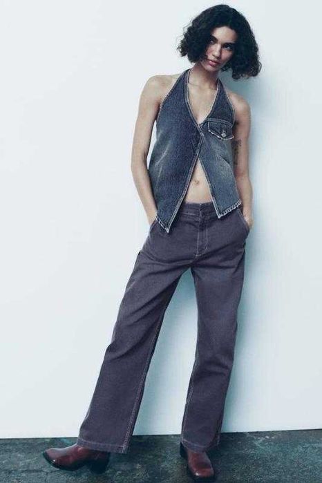 Сині штани Zara 38р