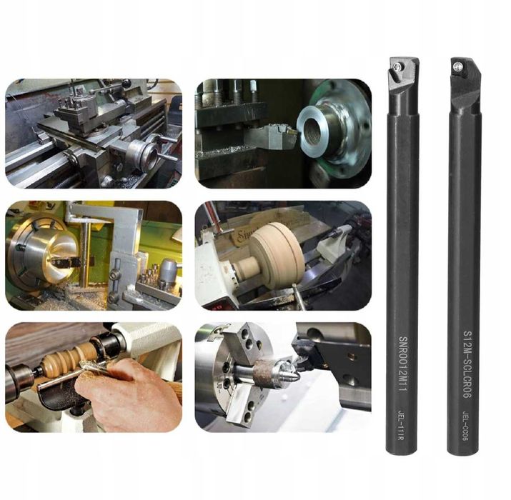 Profesjonalne Tokarskie Noży 7 Sztuk Składane Zmienne Oprawki Płytki