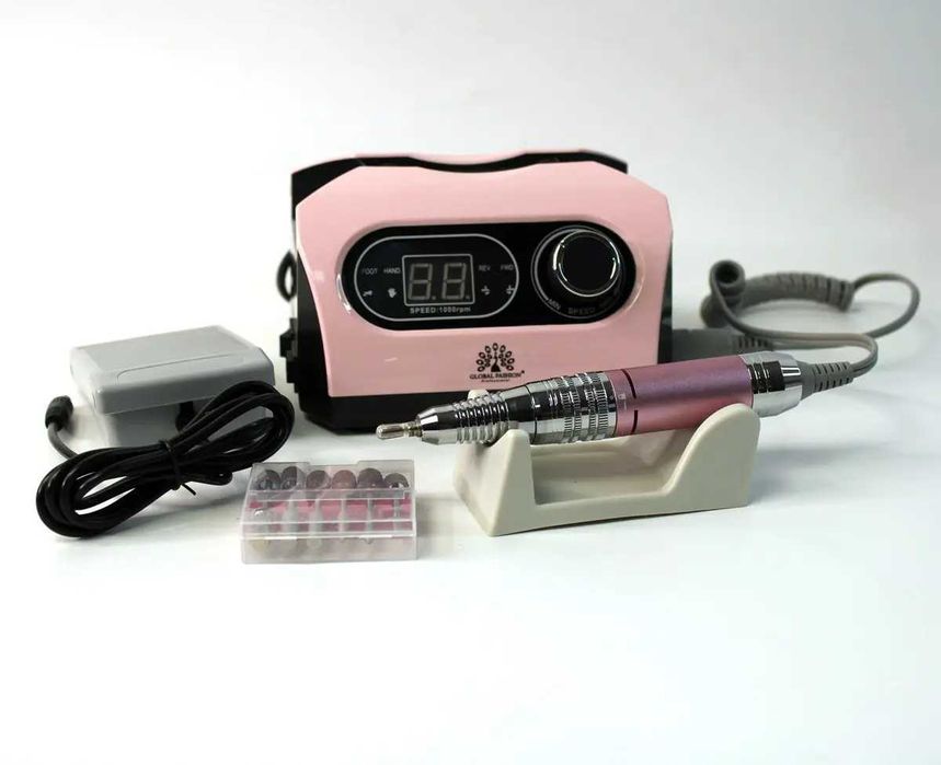 Фрезер для манікюру і педикюру Global Fashion ZS-717, 50 000 об, PINK
