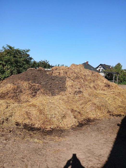 Wymienie gnój. Konski za słomę