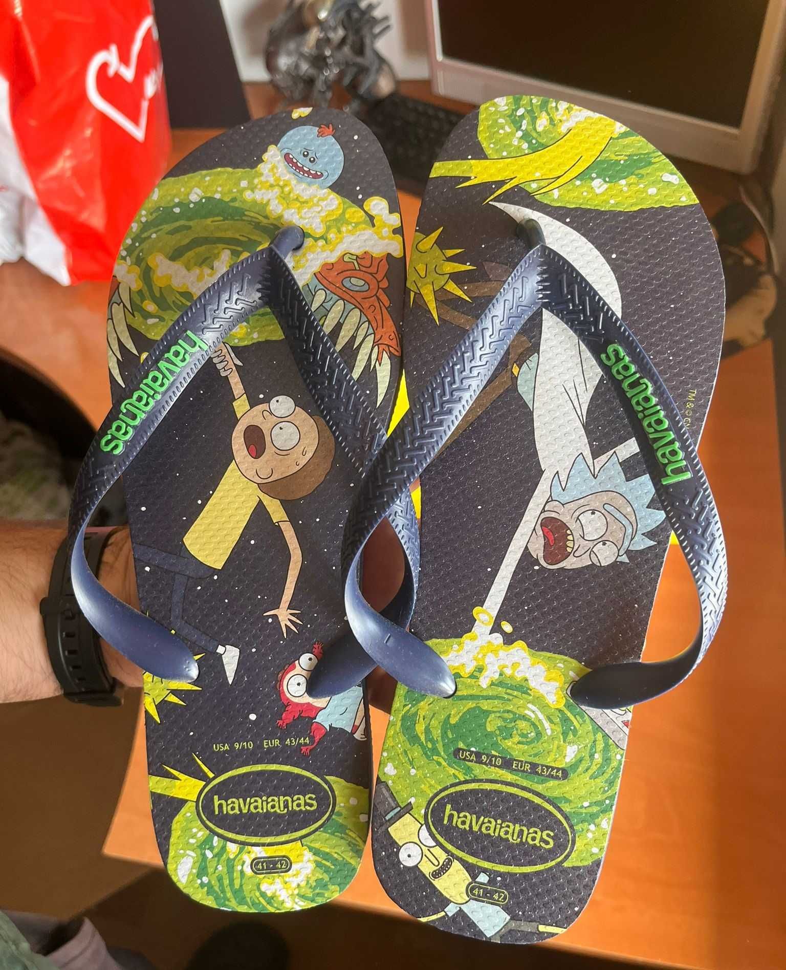 Havaianas Edicao limitada Rick and Morty Nunca usadas Oeiras E Sao Juliao Da Barra Paco De Arcos E Caxias OLX.pt