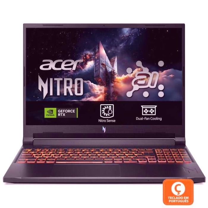 ISG Acer Nitro Nitro V 16 AI AMD Ryzen 7 260/16GB/1TB/RTX 5050/16"