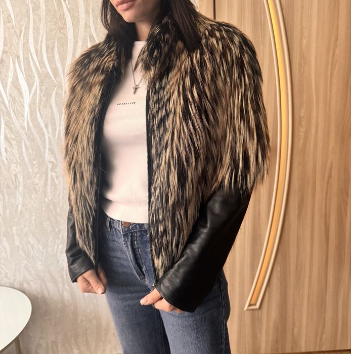 Чернобурка, курточка с мехом