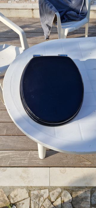 Tampa sanita preta com amortecimento para roca victoria