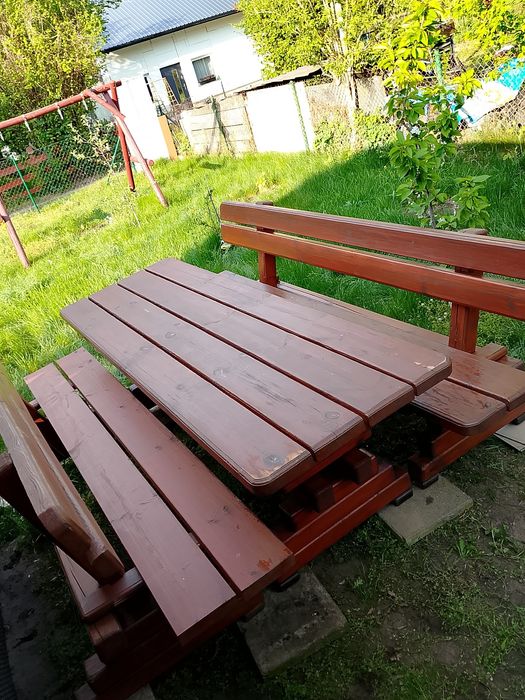 Zestaw ogrodowy  drewniany