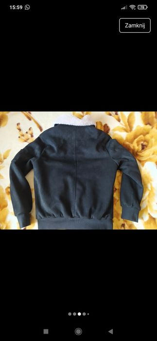 Kurtka zamszowa męska z kożuszkiem