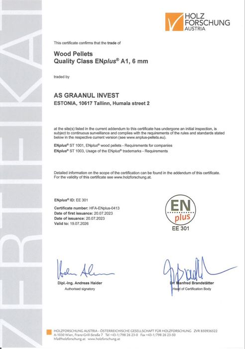 NAJLEPSZY ESTOŃSKI || Pellet Graanul 6 mm - ENplusA1 Estonia || Paleta 2099 zł z dostawą || PELET A1