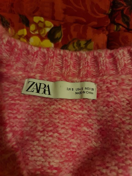 Ciepły Różowy Sweter