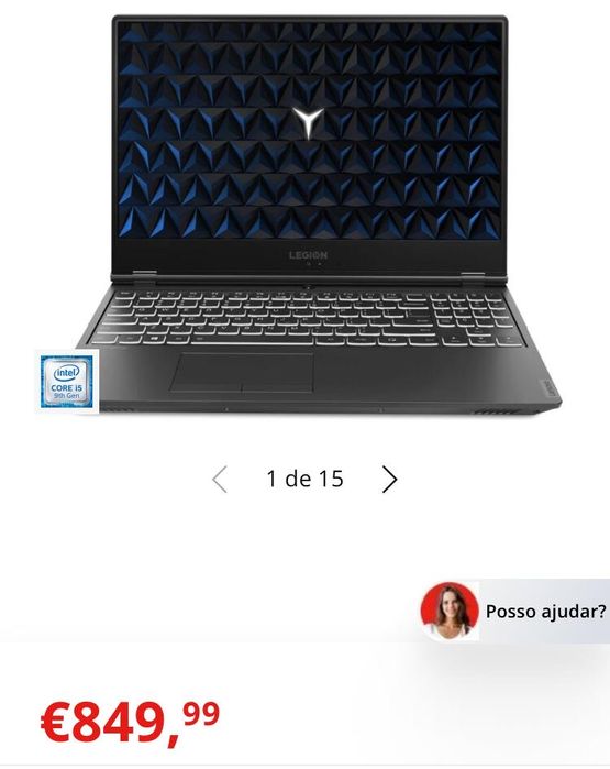 Portátil Gamer- Lenovo Legion Y540