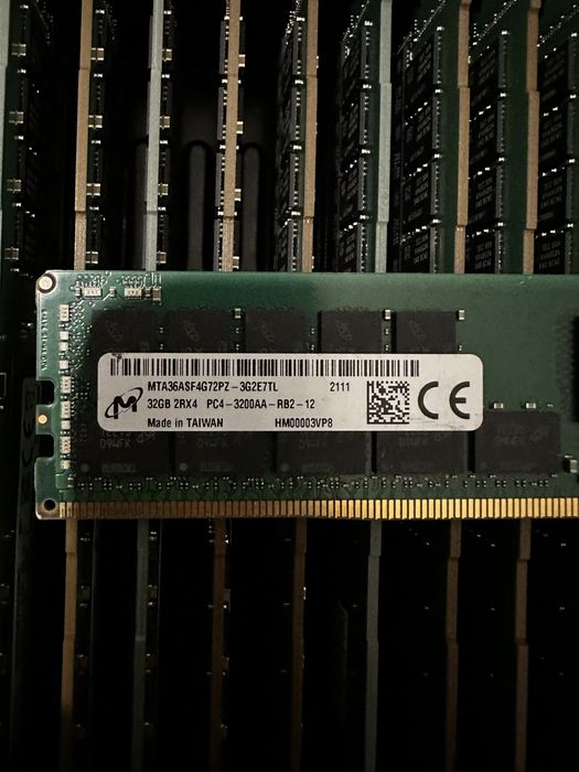 Серверна оперативна пам'ять Samsung 32gb DDR4 PC4-3200 Rdimm Ecc