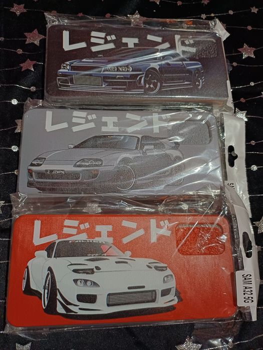 Etui Samsung a32 5g Toyota Supra, Mazda Rx-7, Nissan Skyline R34