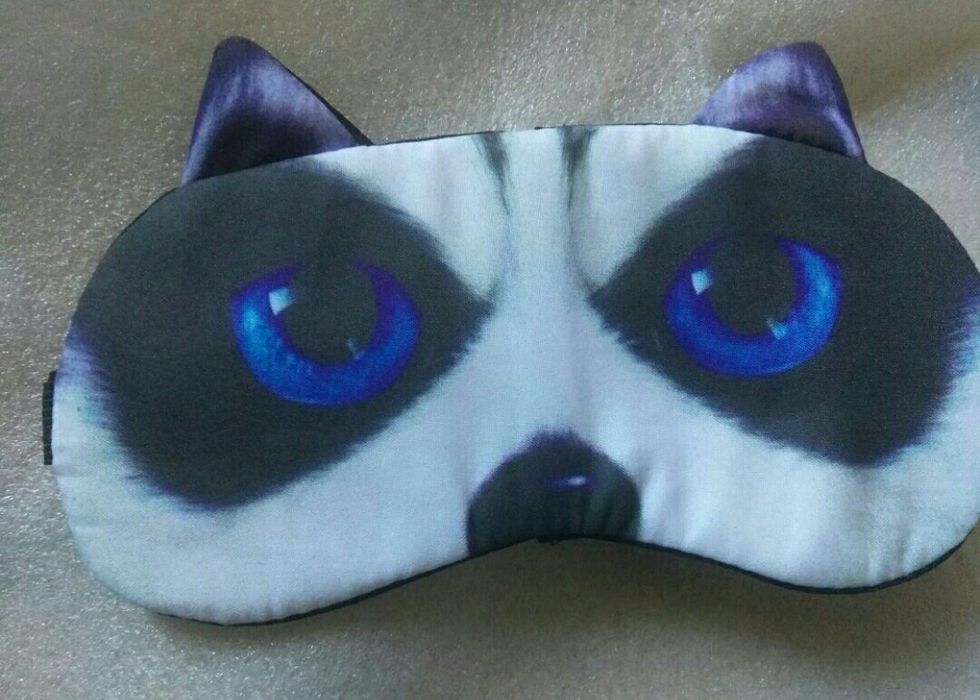 Маска для сна котик собака  зайка