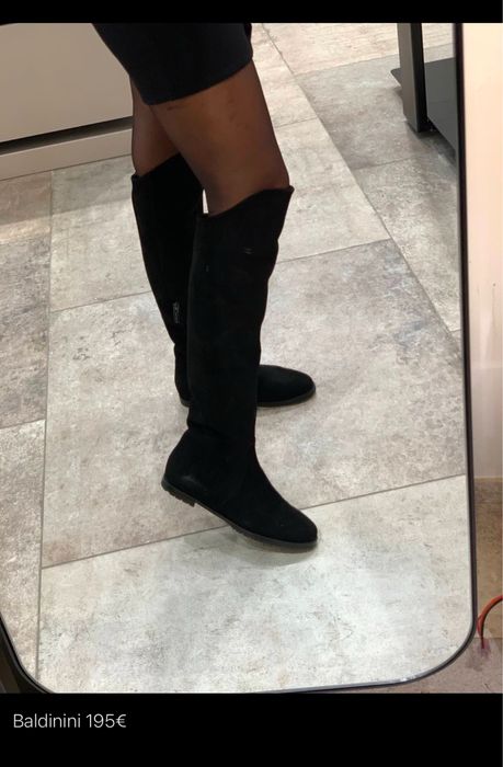 Ботфорты кожаные