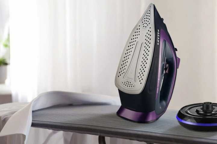 NIEZAWODNE Żelazko bezprzewodowe parowe ceramiczna powłoka duża moc