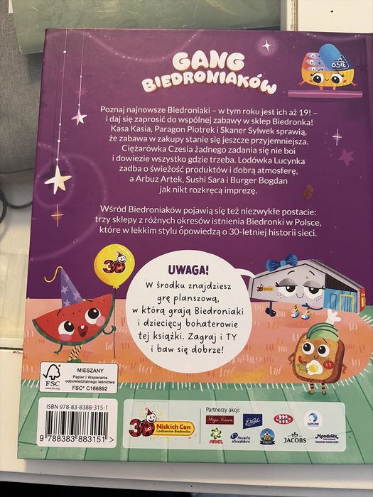 Ksążka Gang Biedroniaków „Pobawmy sie w sklep”