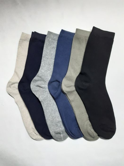 Meias em algodão 100%, pack de 12 pares