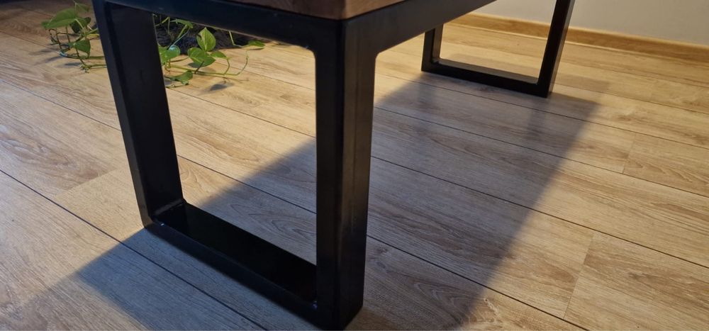 Ławki 5 szt 200 zł stal i drewno