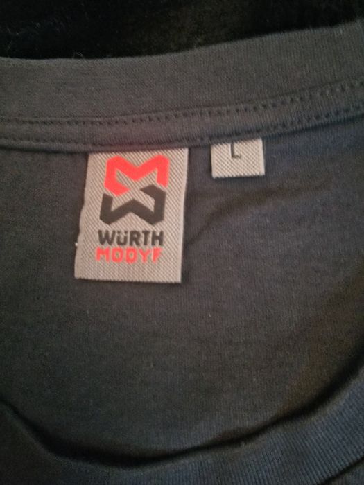 Koszulka  wurth  L czarna nowa