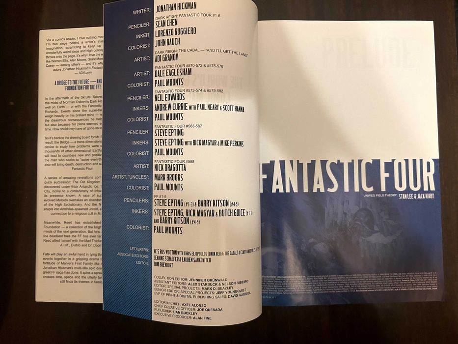 Fantastic Four Omnibus HC By Jonathan Hickman (2013 Marvel)