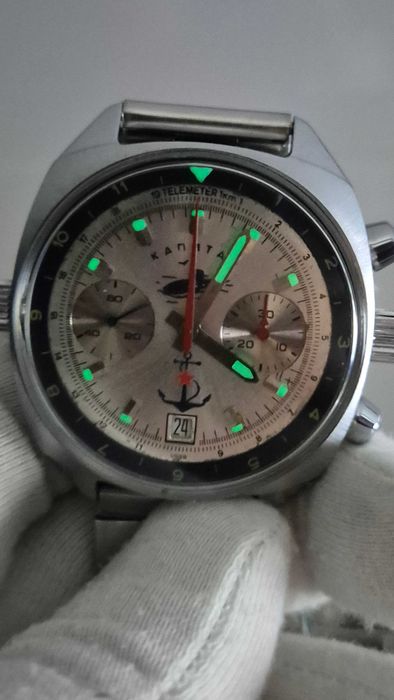 Sprawny zegarek *Poljot* Chronograf 3133 kapitan / капитан