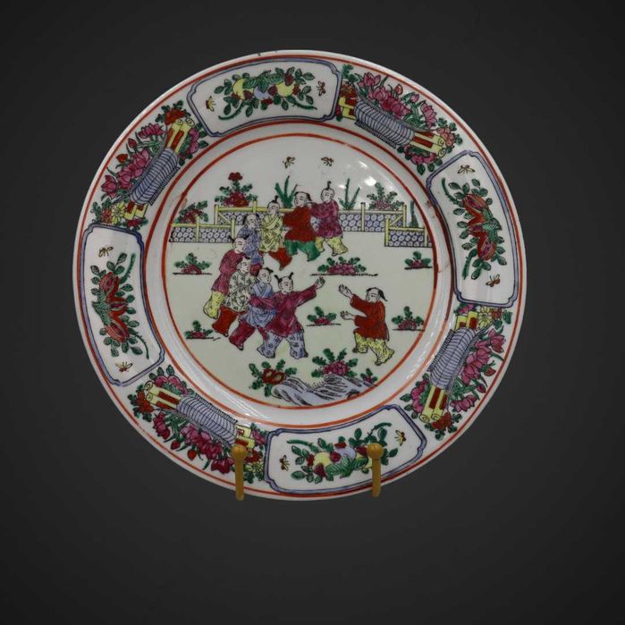 Talerz porcelanowy Chiny lata 80te XXw B5/040652