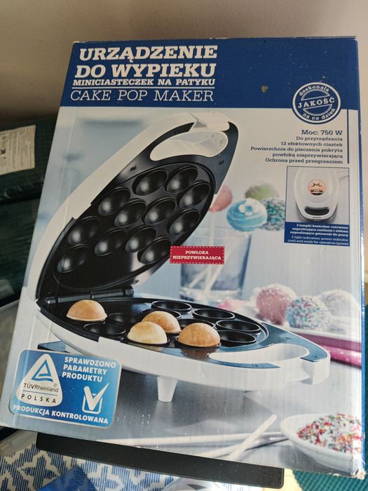 NOWE Urządzenie do wypieku miniciasteczek  na patyku  cake pop maker