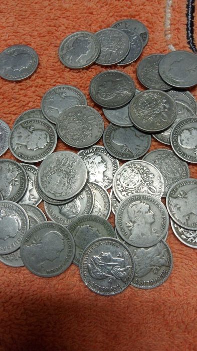 Moedas antigas de 50 centavos