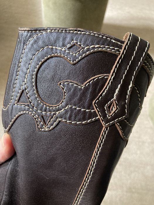 Botas cano alto Sra, pele verdadeira, 38