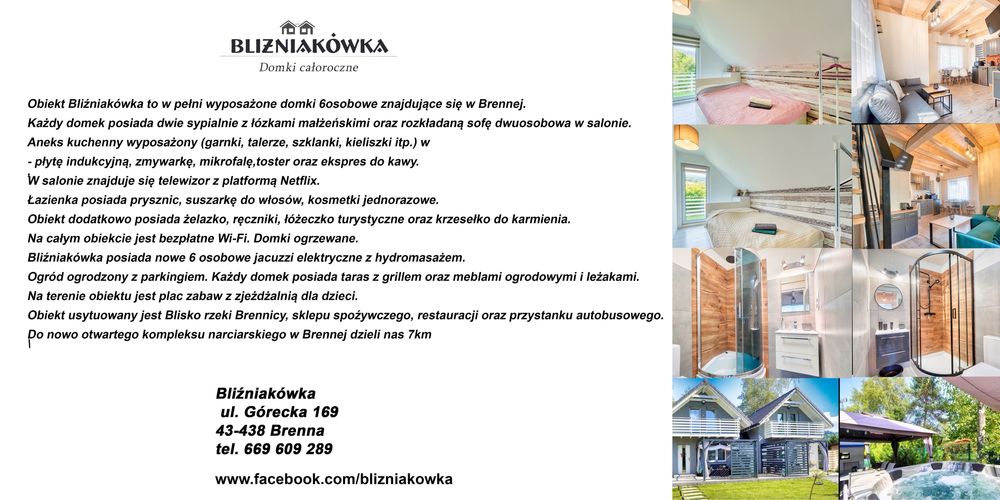 Domek domki Brenna wakacje apartament weekend gory beskidy