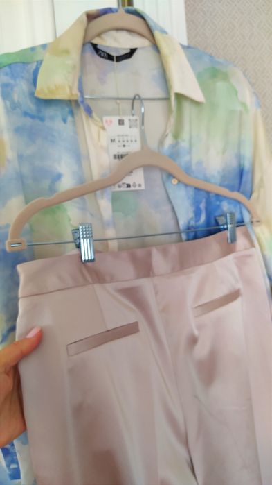 Атласні штани палаццо Zara