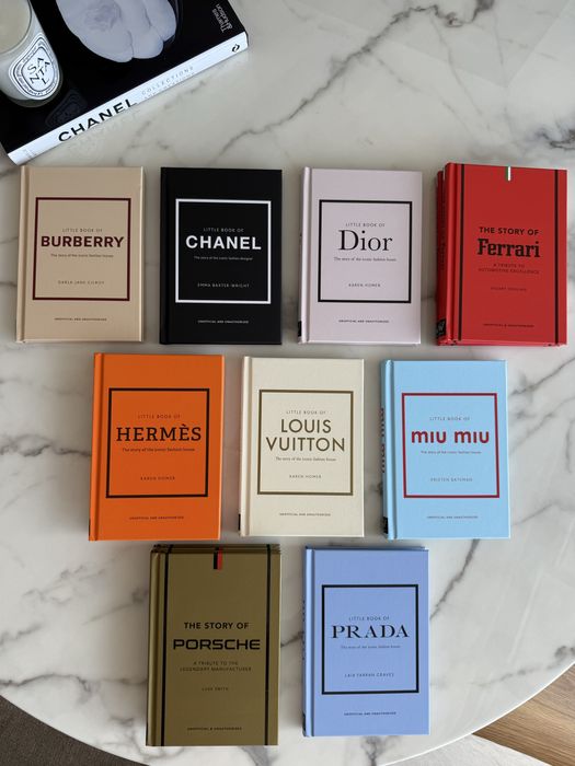 Luxury coffe table book decor dior design hermes chanel prada rolex LV