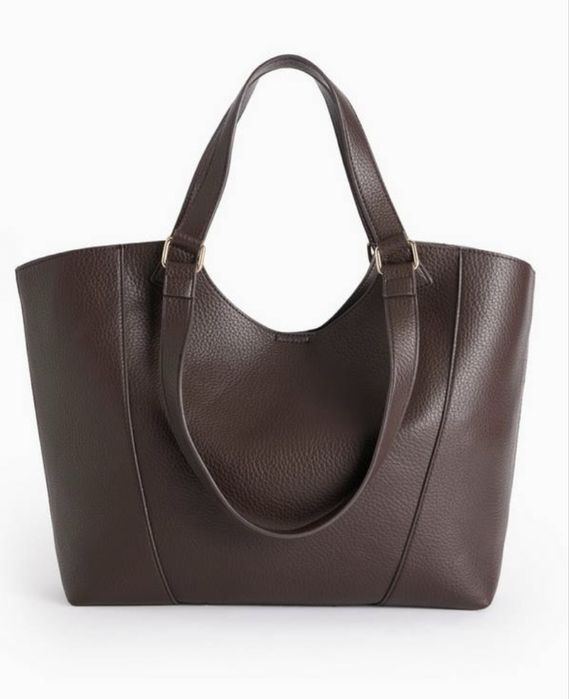 Жіноча сумка-шопер Tu шоколадного кольору