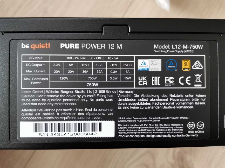 be quiet! Pure Power 12 M 750W