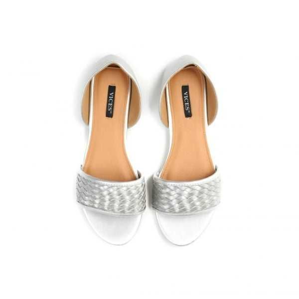 Srebrne damskie Sandały Vices Line 38