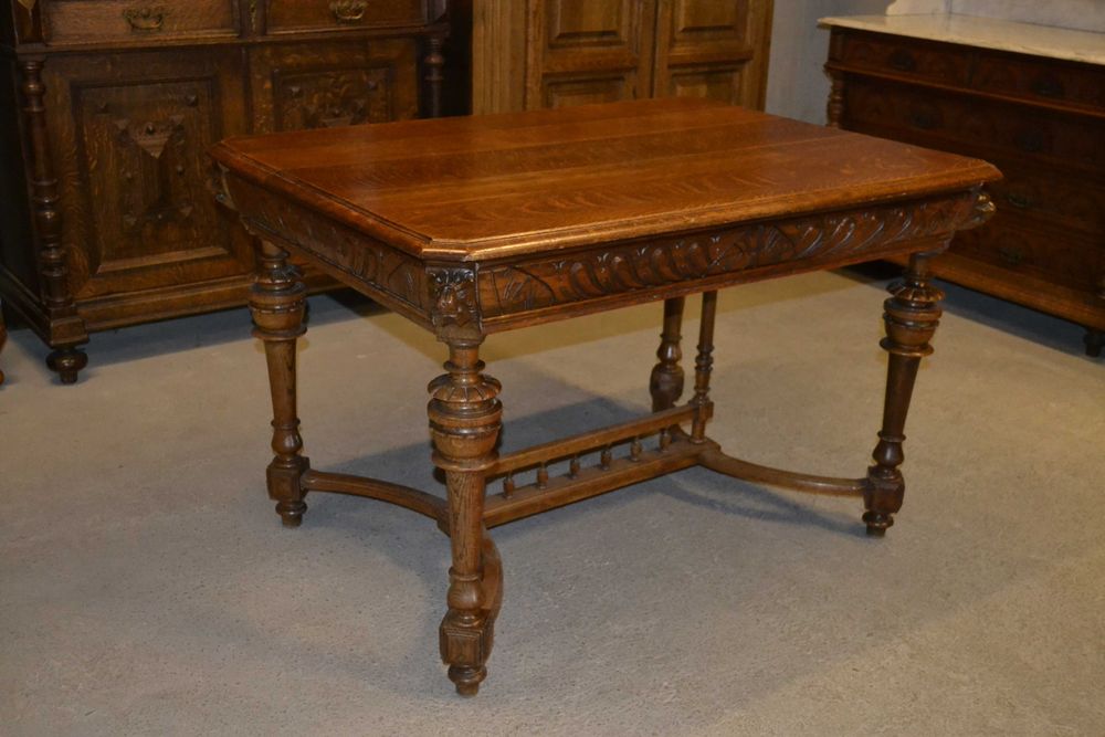 stół neorenesansowy .1900 . dąb