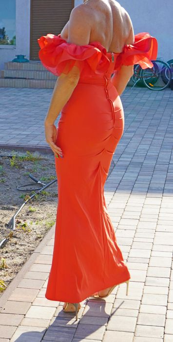 Sukienka Czerwona wieczorowa Elisabetta Franchi