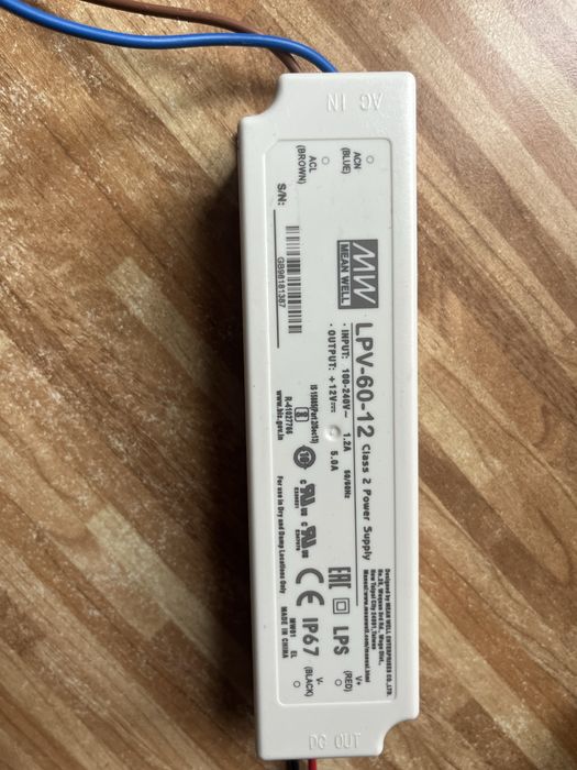 Герметичный блок питания 12в