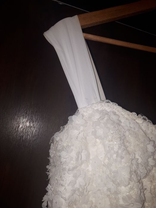 Sukienka ślubna asymetryczna rozm. 42