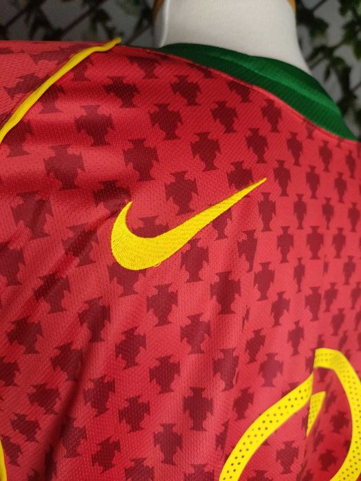 camisola retro Portugal Euro 2004 Figo 7 Tamanho M