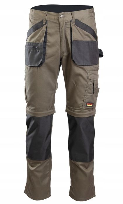 Spodnie Robocze Długie Brixton Apsp R. 46 Khaki Odpinane Nogawki