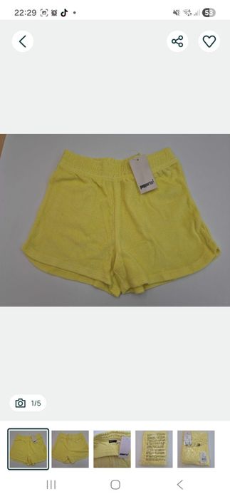 2 pary krótkich spodenek frotte