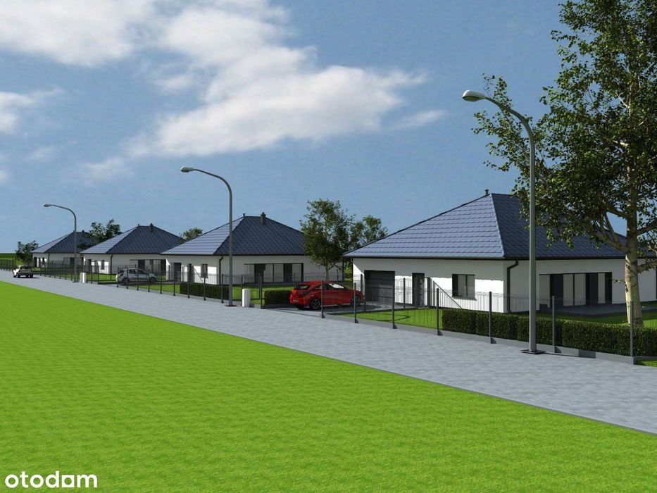 Nowy dom parterowy wolnostojący