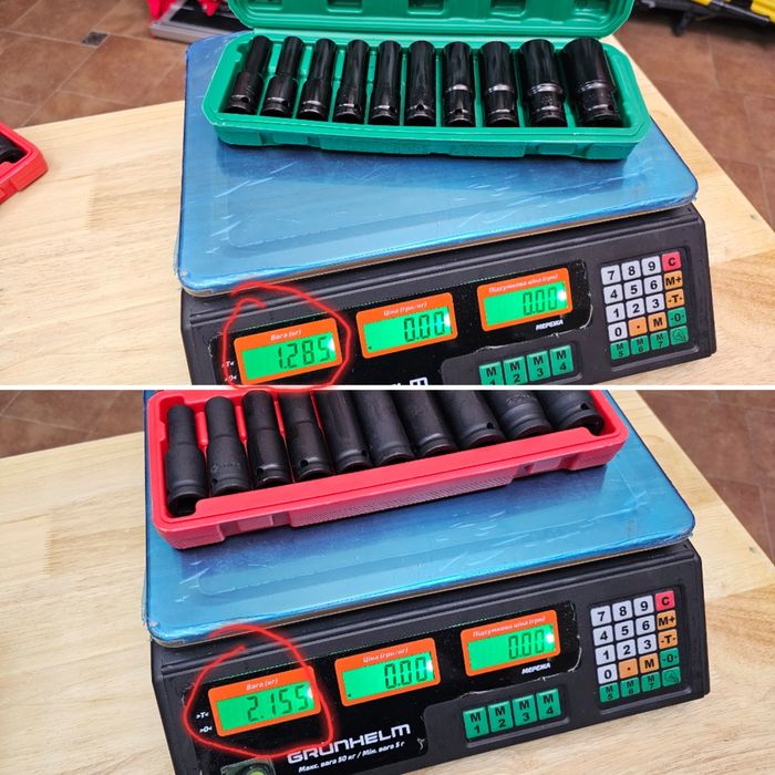 Прочные долговечные Ударные головки Набор 10шт 10-24 1/2 Для Гайковерт